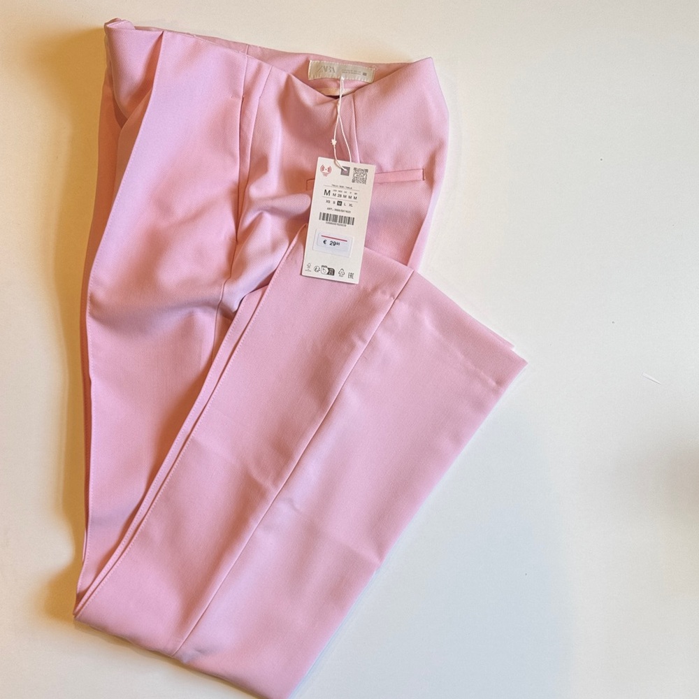 Zara Light Pink Wide Leg Jumpsuit - Picture 2 of 7